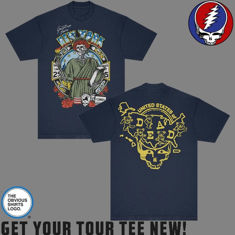 1995 GDM Dead Treads The Grateful Dead T-Shirt X-Large Green
