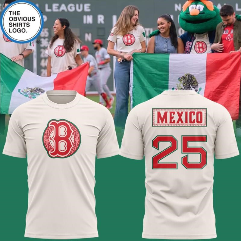 Boston Red Sox Mexican Celebration Night 2025 Two Sided T