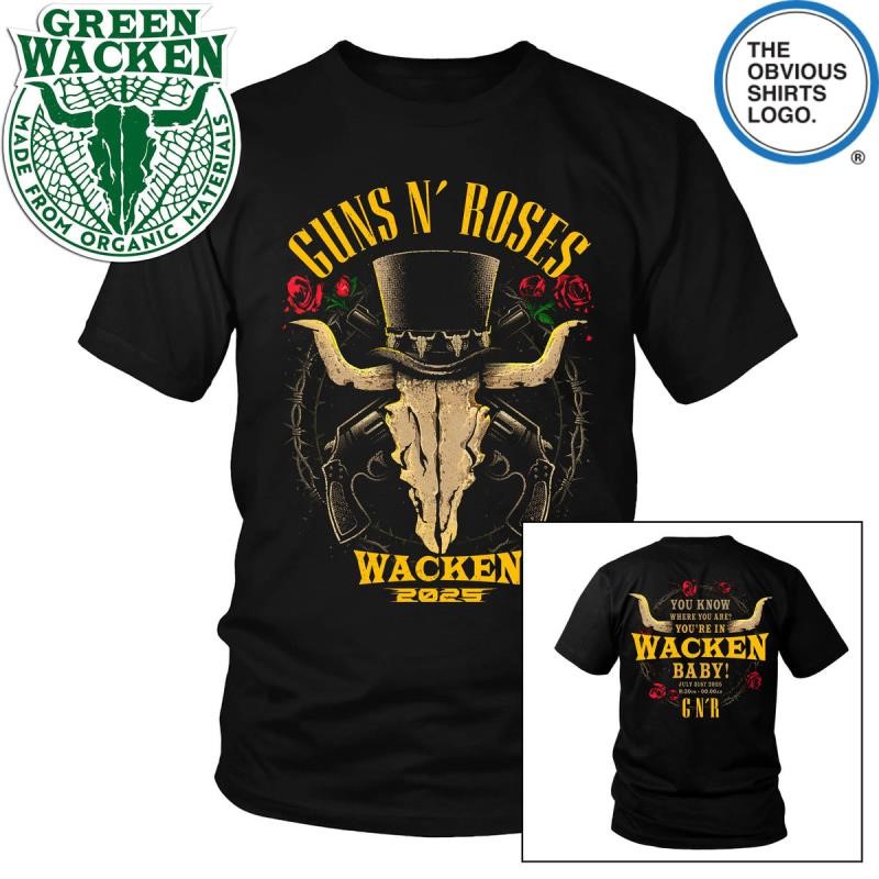 Guns N' Roses x Wacken 2025 T-Shirt, hoodie and long sleeve tee
